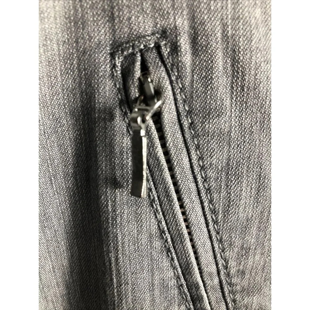 Jacky Vanilia Becky Woman's Gray Denim Trouser Pants Size 14 With Zip - Picture 12 of 16